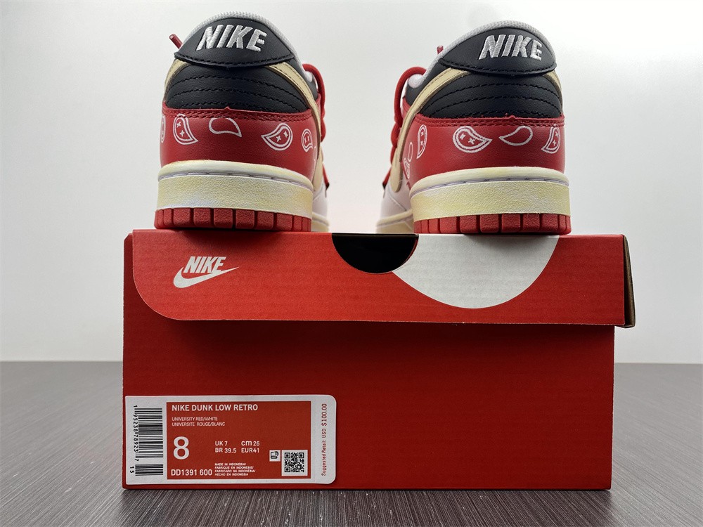from Nike SB Dunk Low UNIVERSITY RED DD1391-600