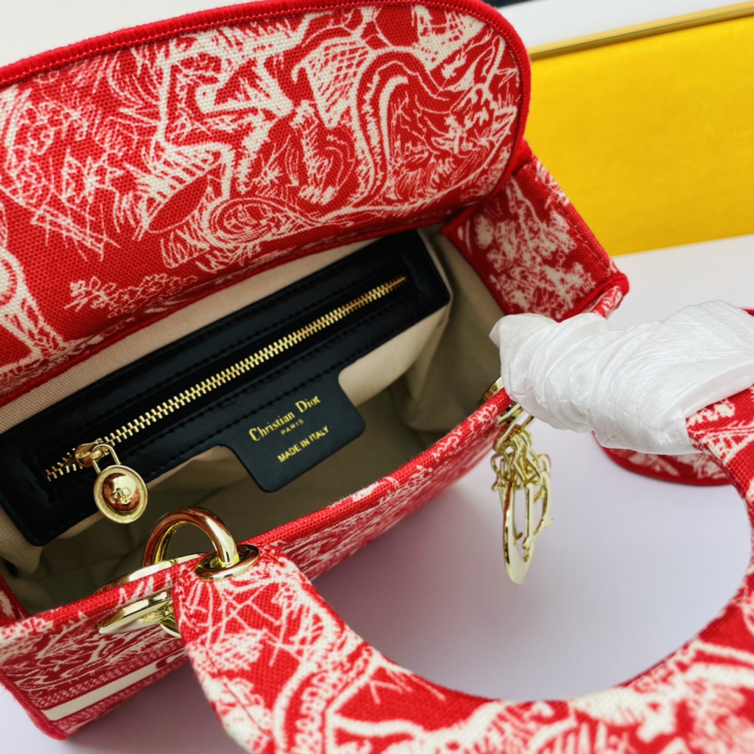 D*ior Top Bag 24*20*11cm