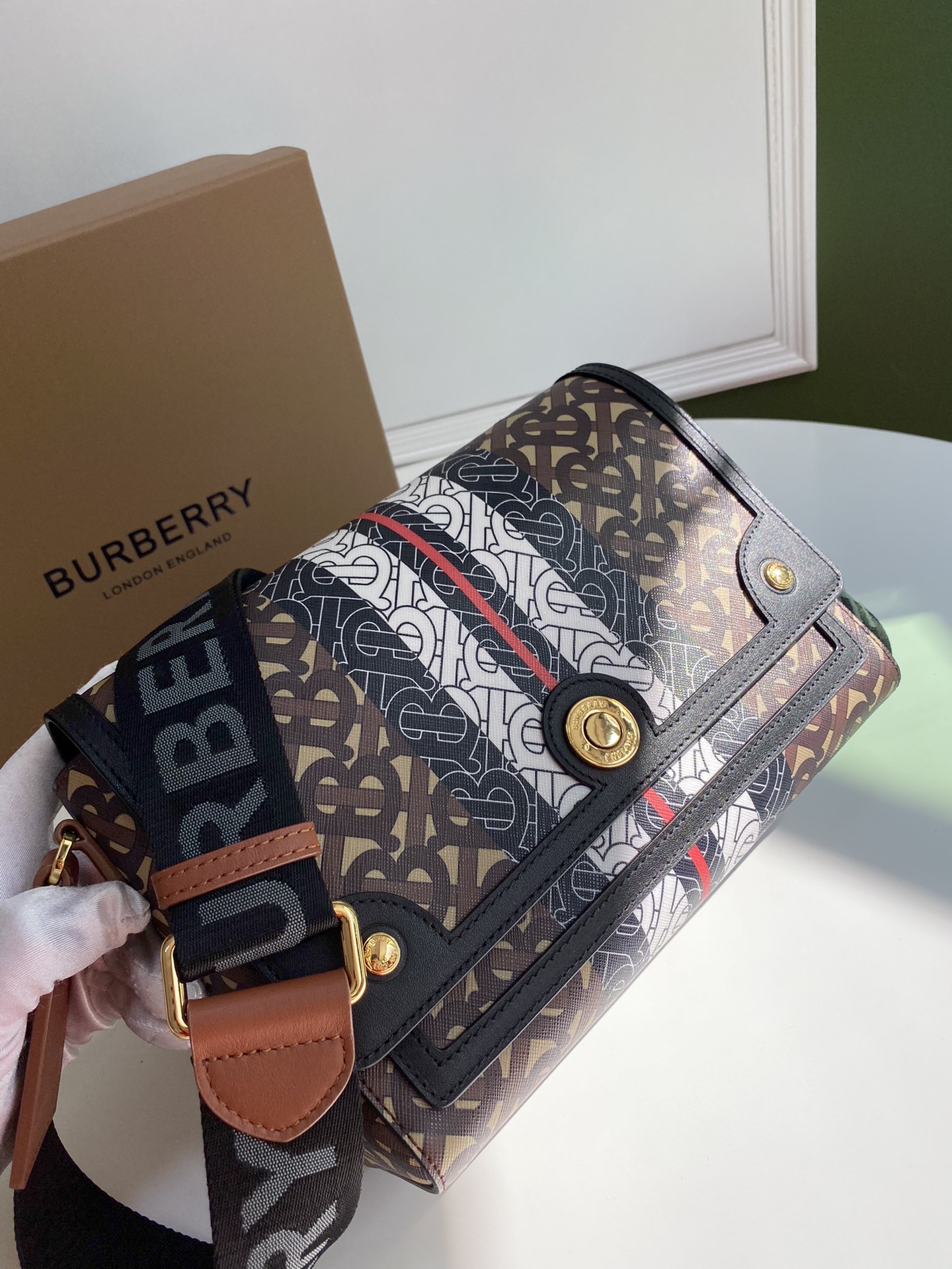 B*urberry Bag Top Quality 25*8.5*18CM