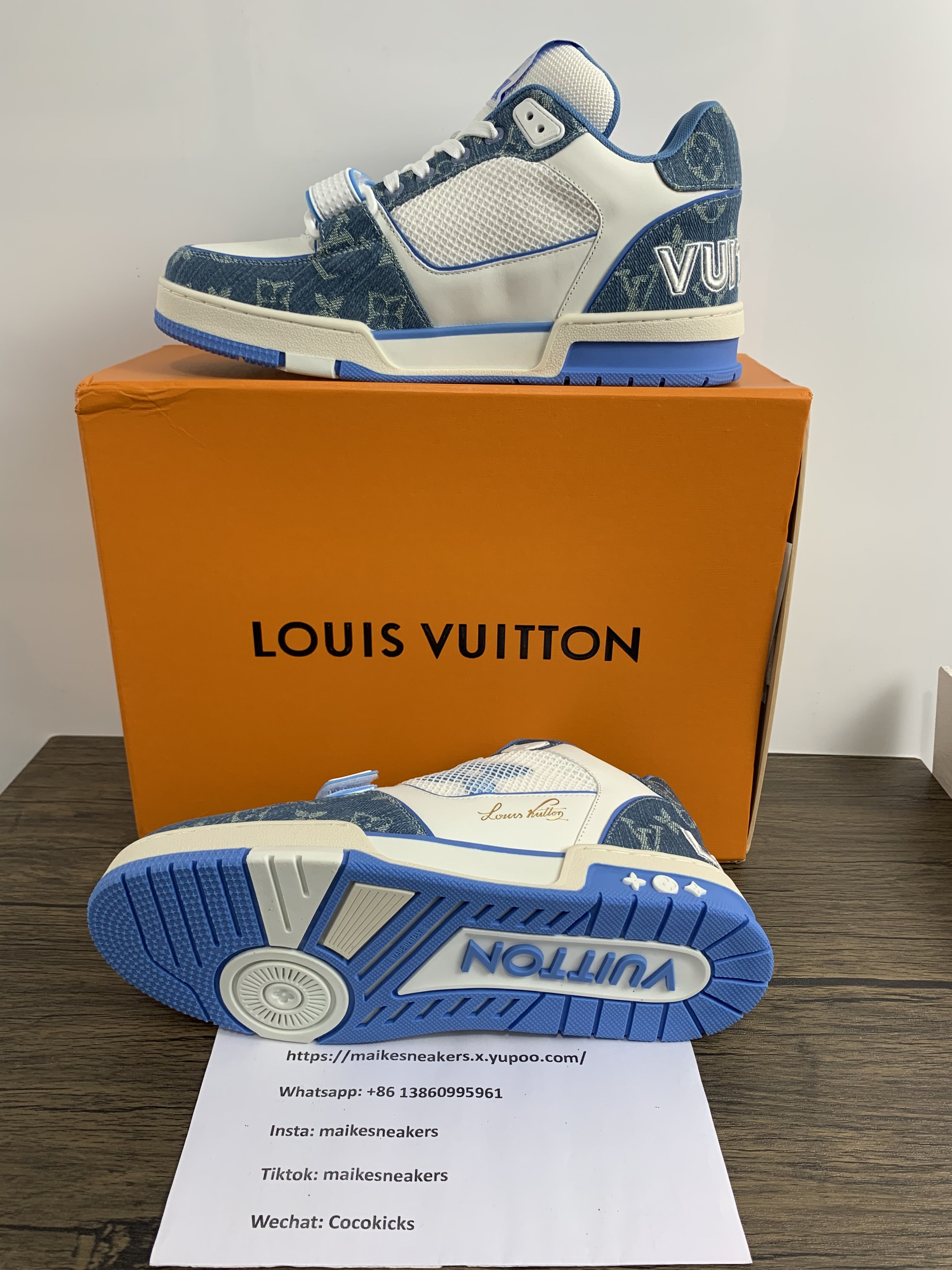 2023 Men L*ouis V*uitton L*V Trainer Top Sneakers