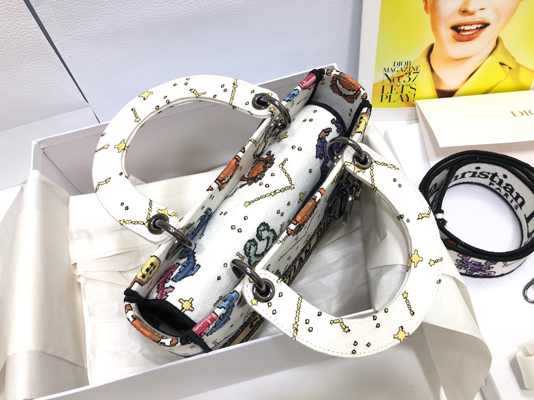 D*ior Lady D-Lite handbag Top Quality 24*11*20cm