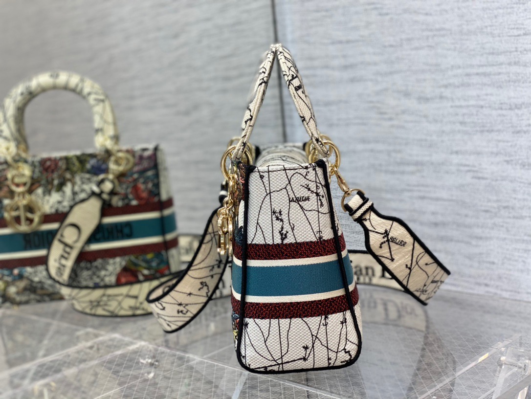 D*ior Lady D-Lite handbag Top Quality 24*11*20cm