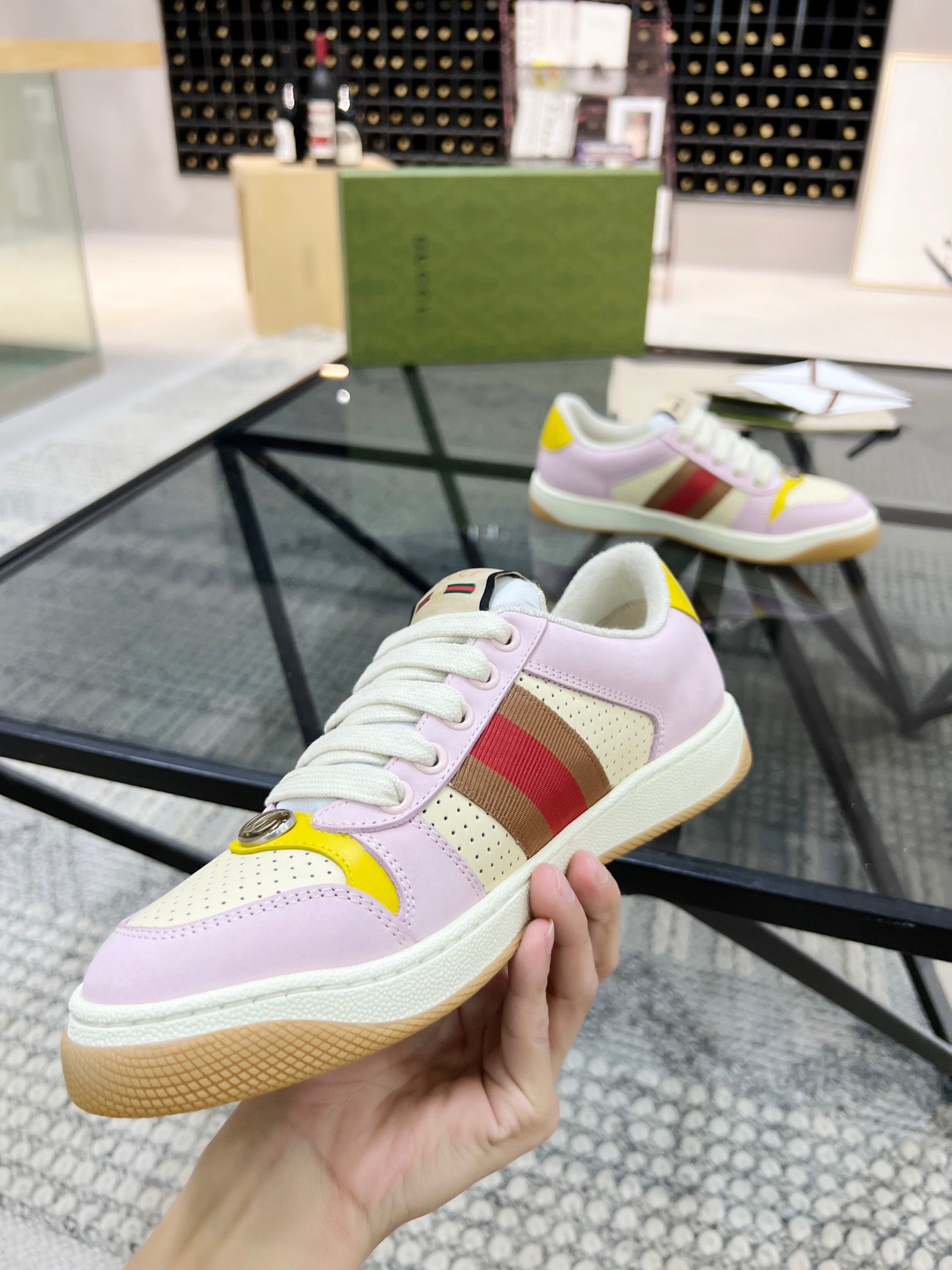 Men Women G*ucci Top Sneaker