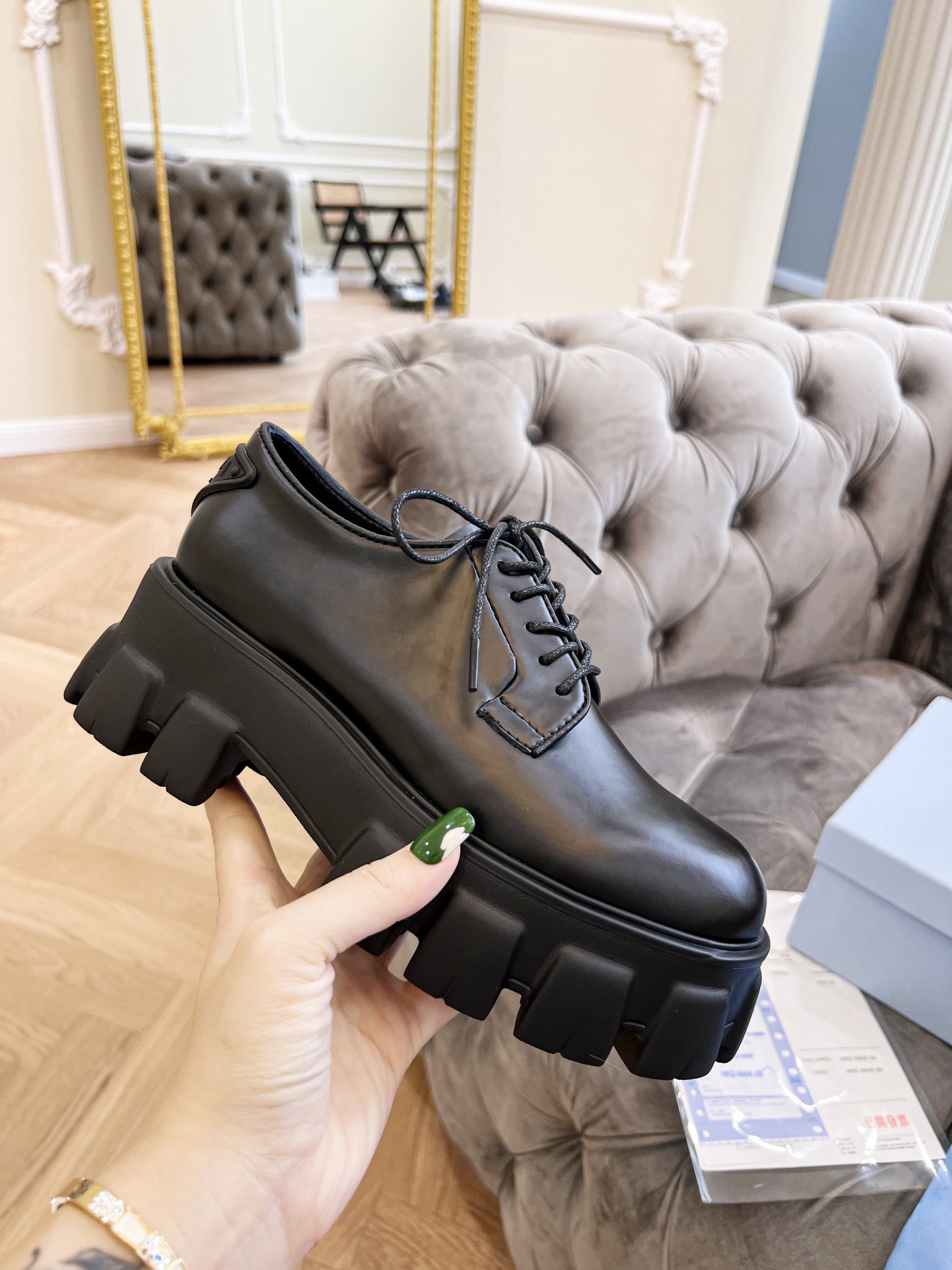 Men Women P*rada Top Sneaker