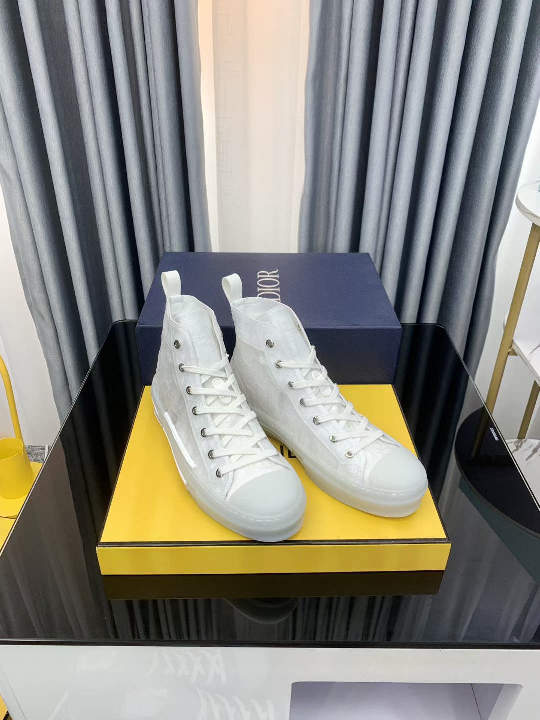 Men Women D*ior Top Sneakers