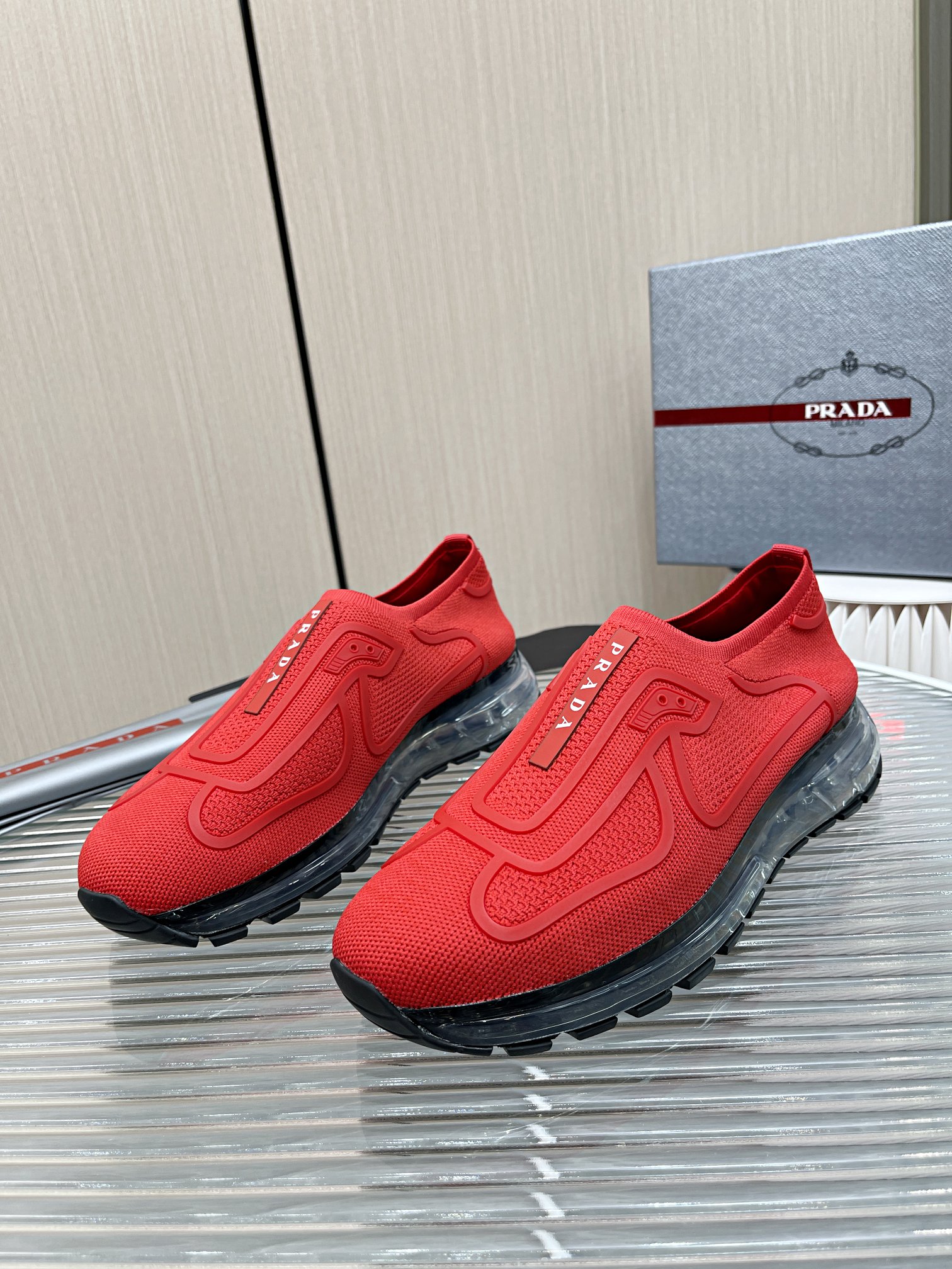 Men P*rada Top Sneaker （ ）