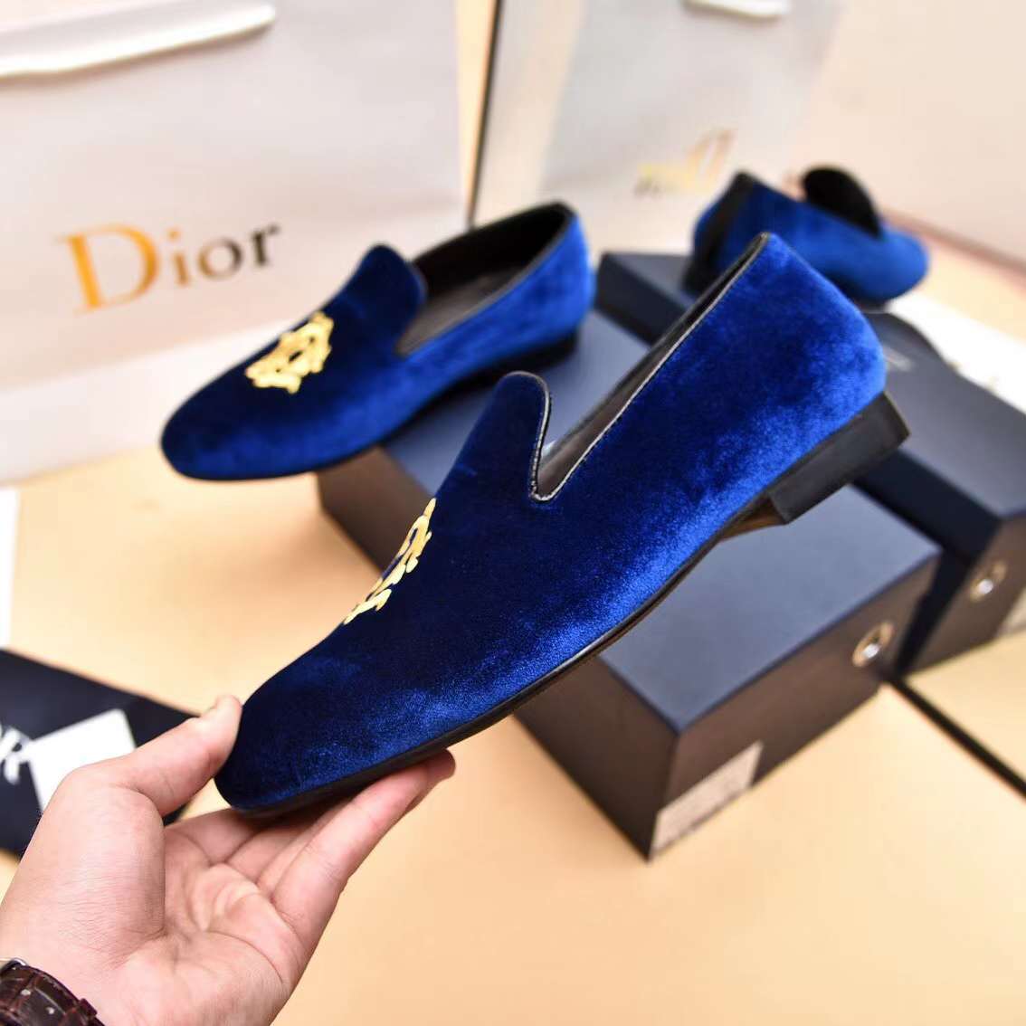 Men D*ior Top Sneaker（）