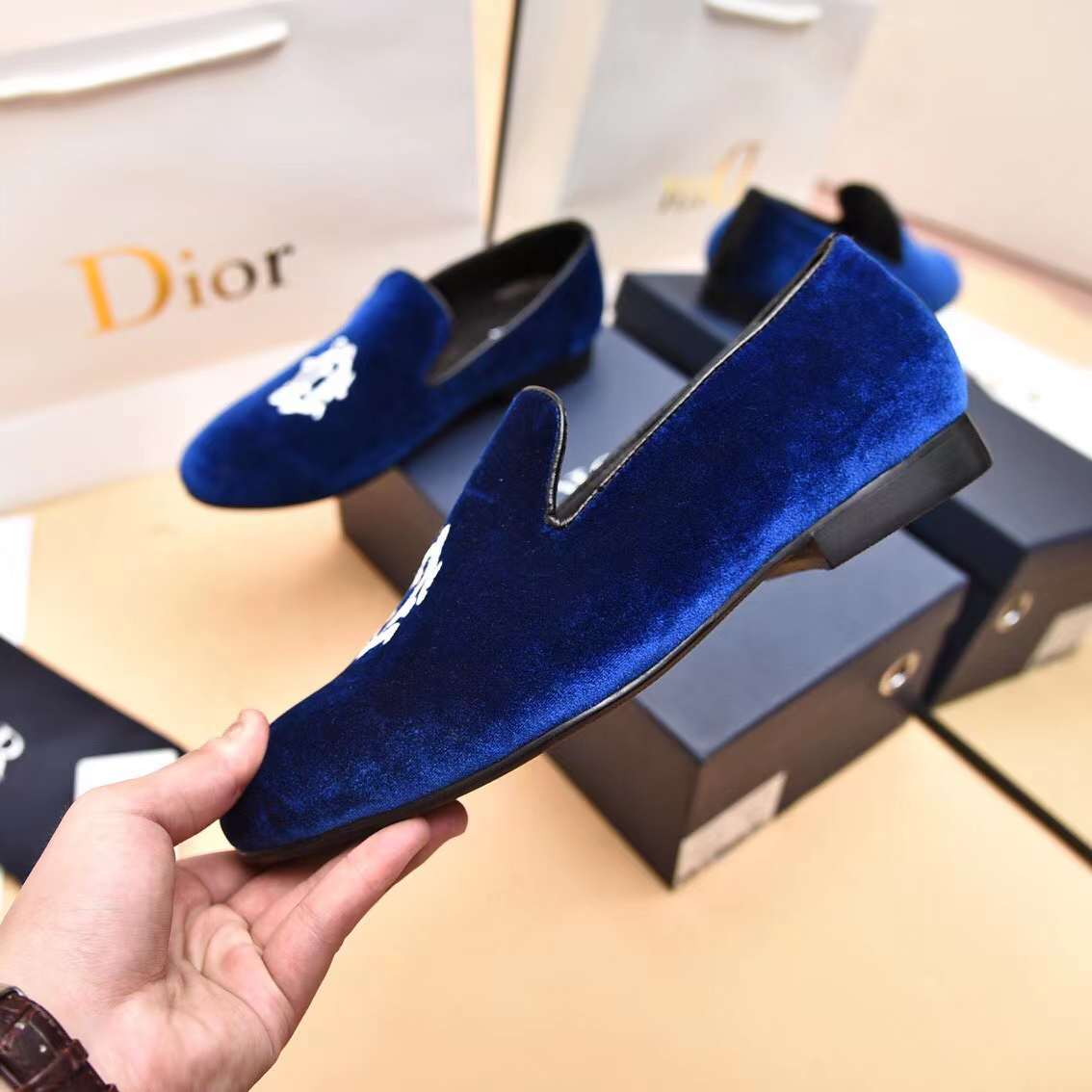 Men D*ior Top Sneaker（）