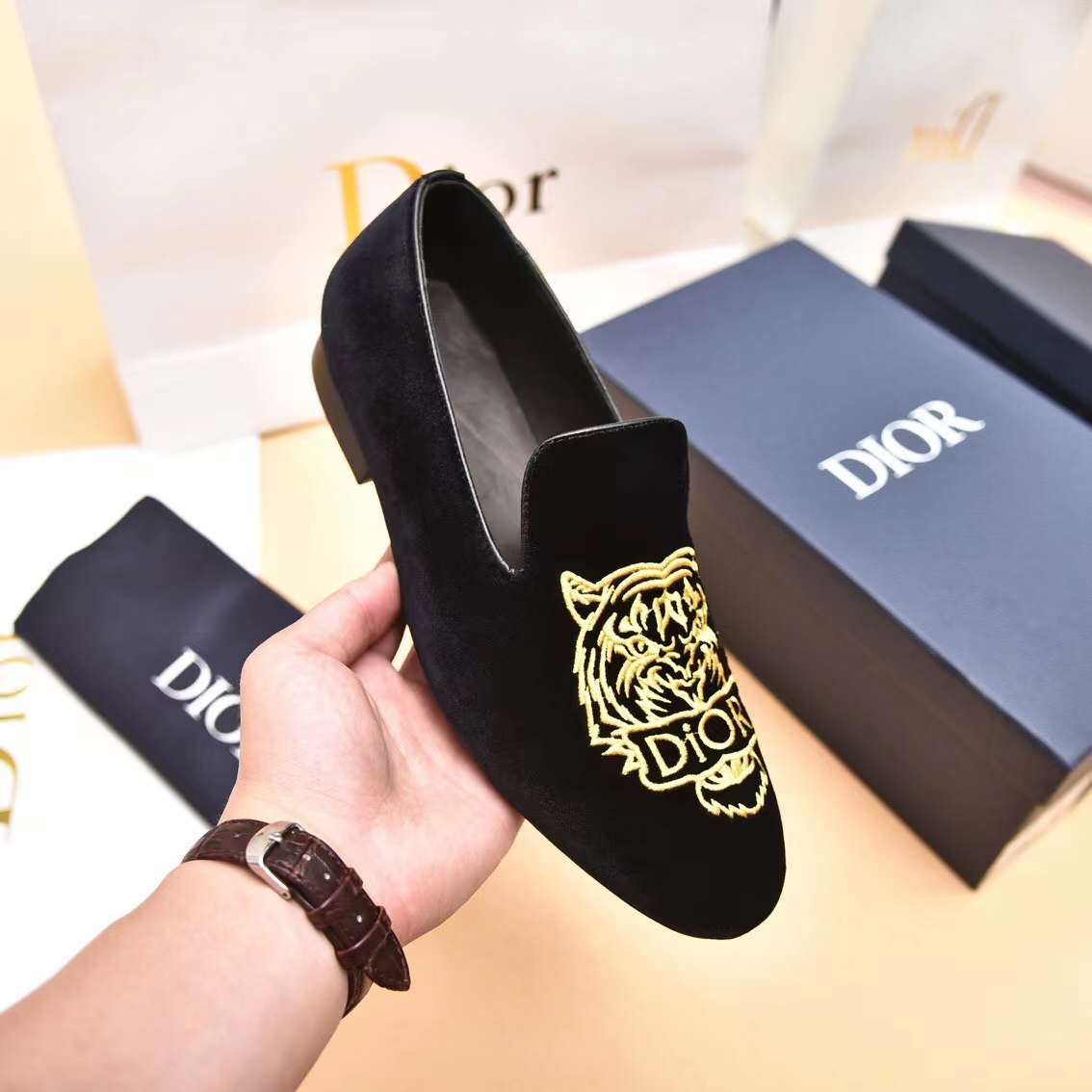 Men D*ior Top Sneaker（）