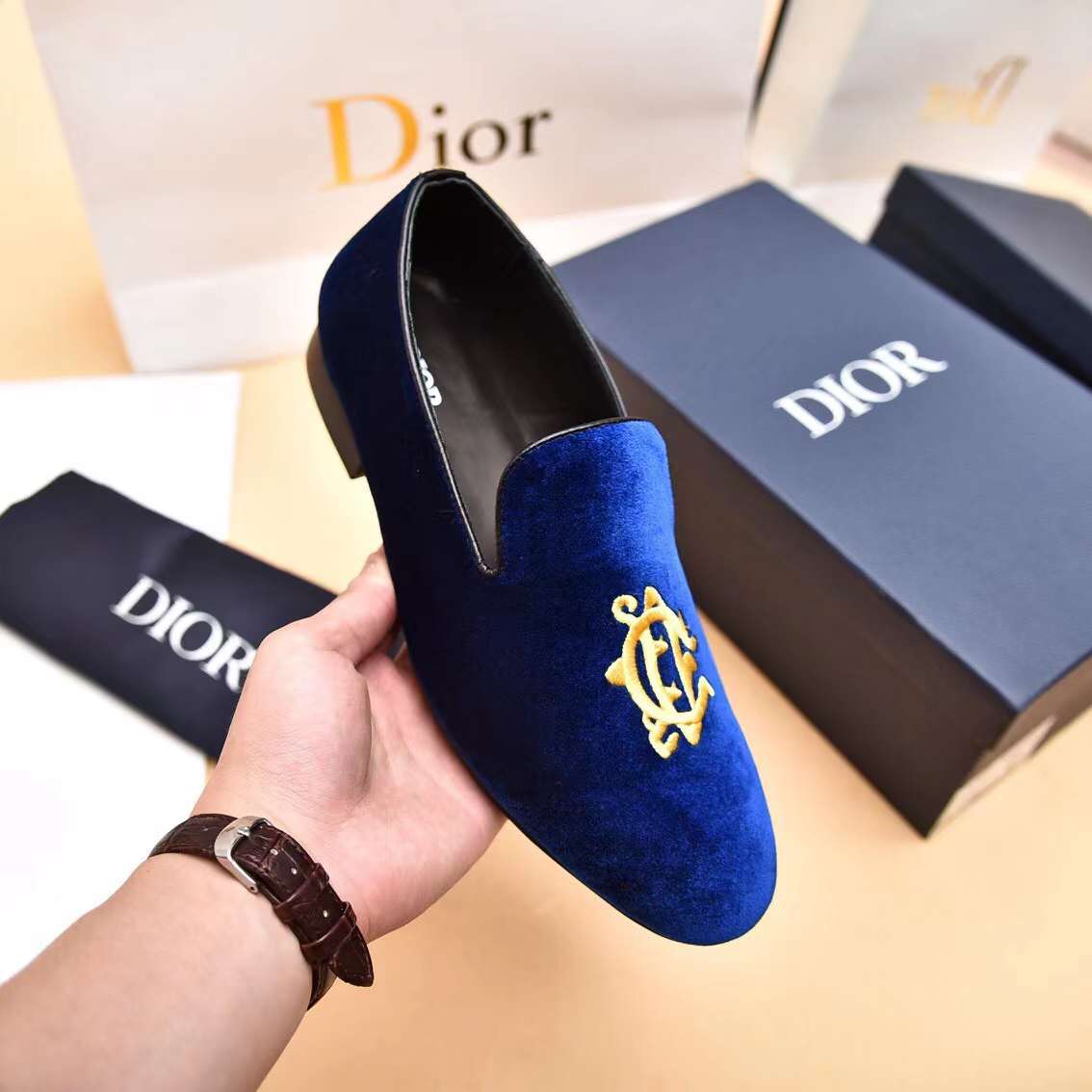 Men D*ior Top Sneaker（）