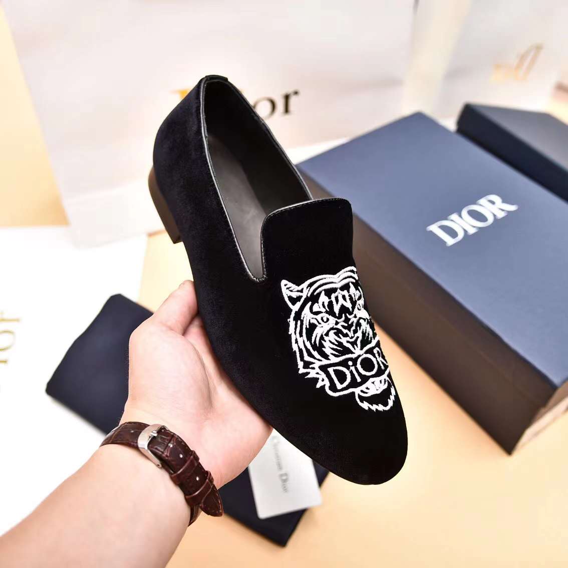 Men D*ior Top Sneaker（）