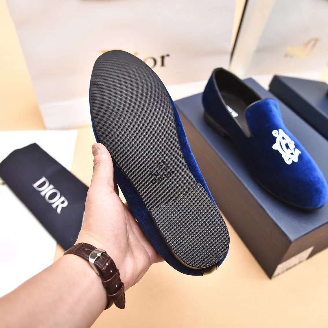 Men D*ior Top Sneaker（）