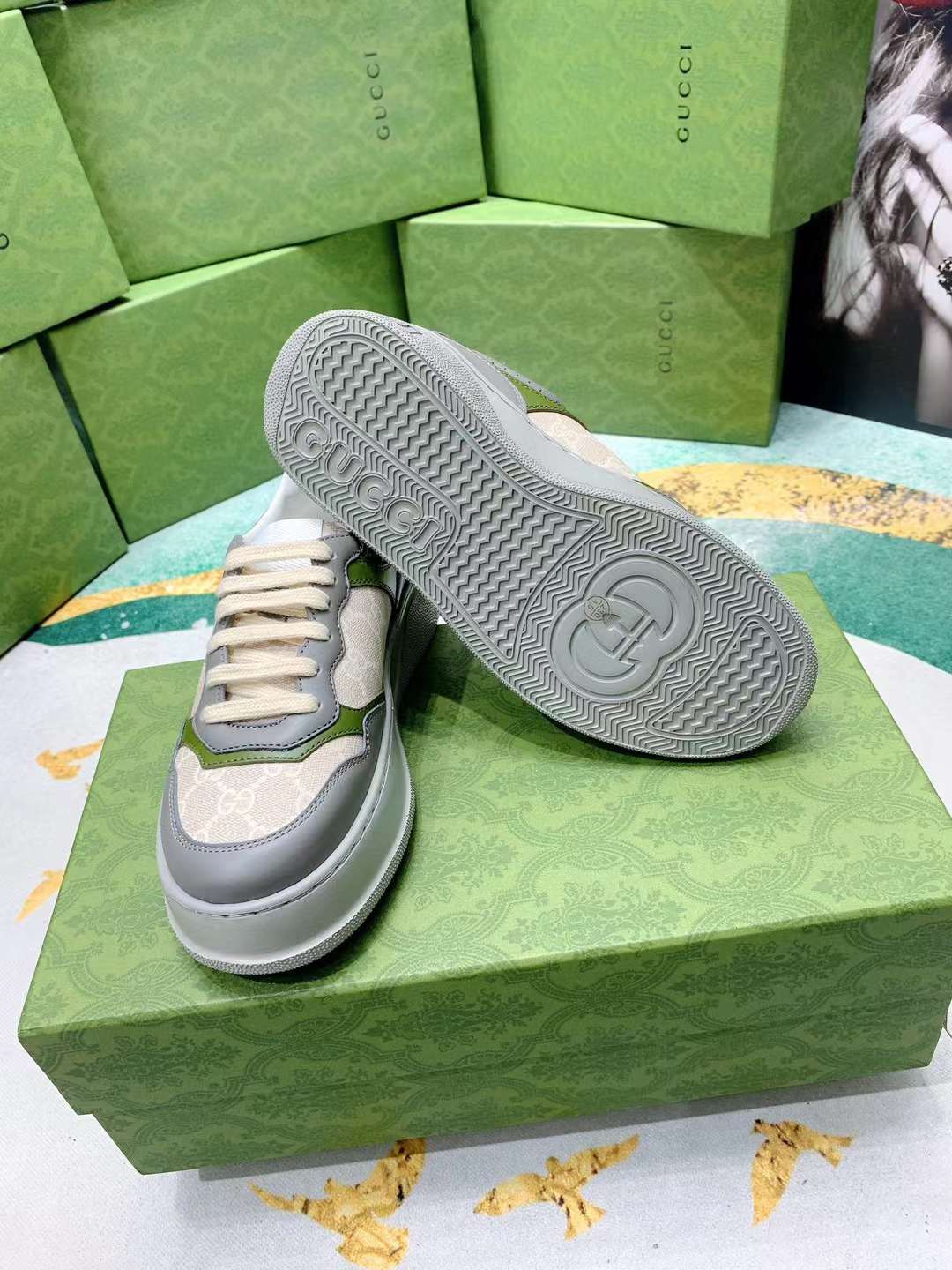 Men Women G*ucci Top Sneaker