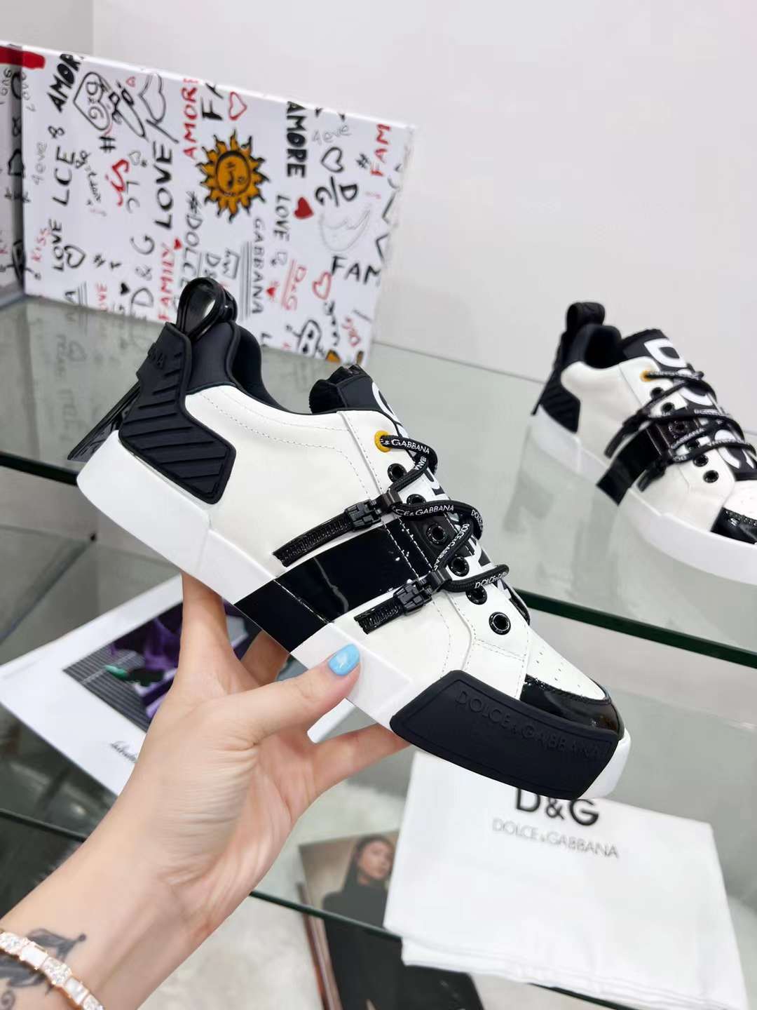 Men Women D*G Top Sneakers