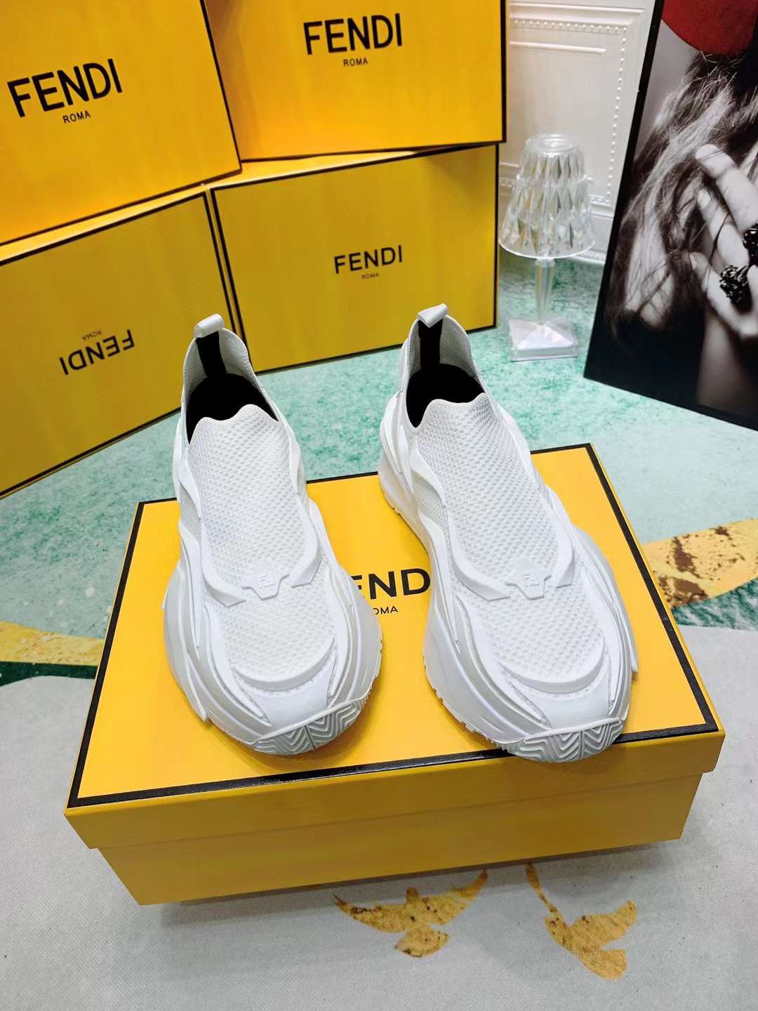 Men Women F*endi Top Sneaker （ ）