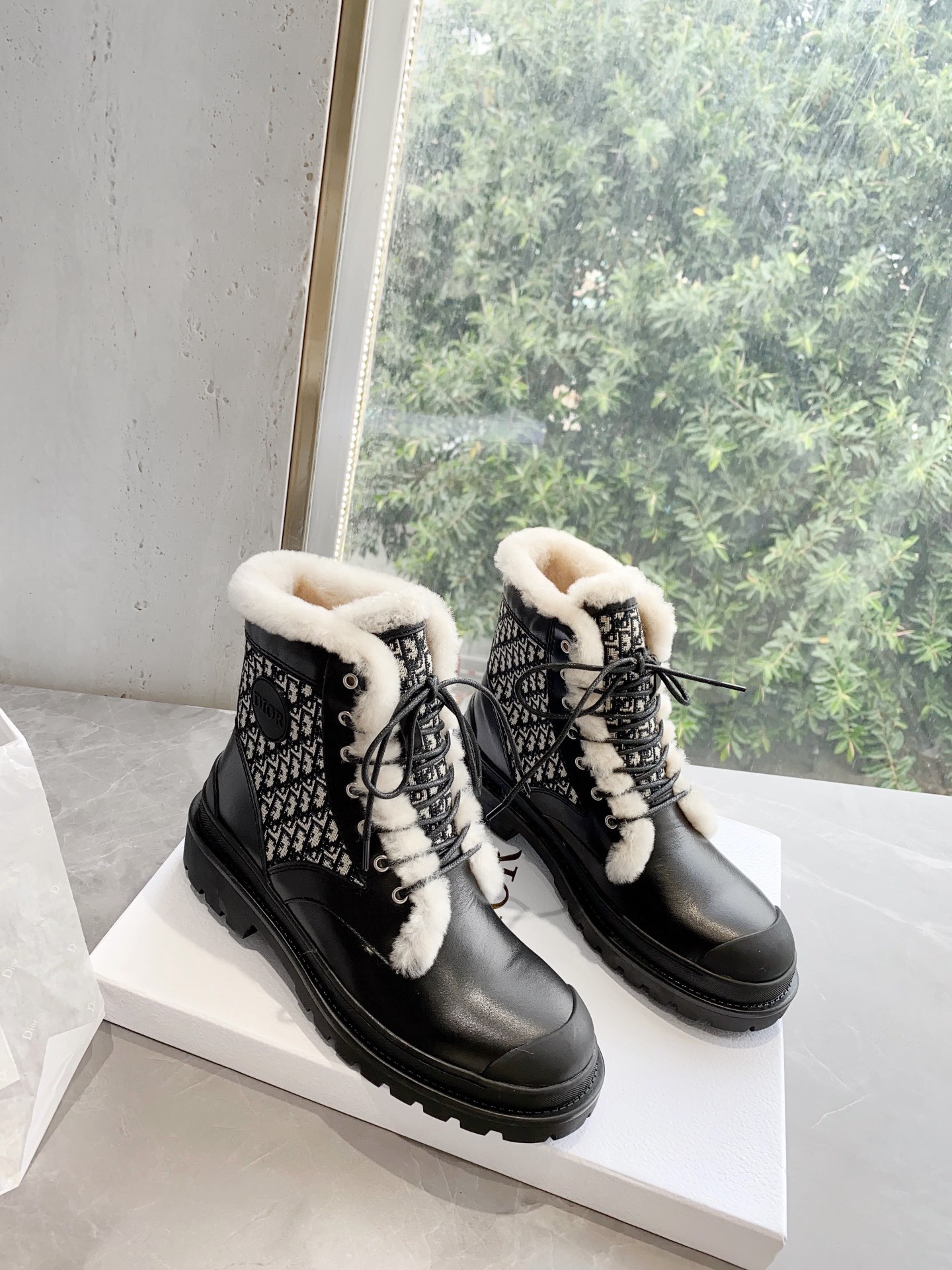 Women D*ior Top Boots Maikesneakers