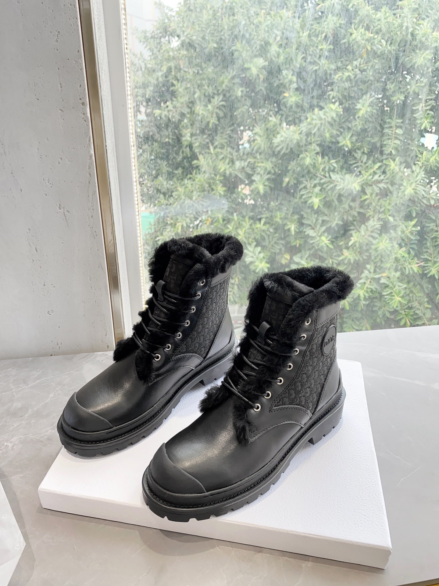 Women D*ior Top Boots Maikesneakers