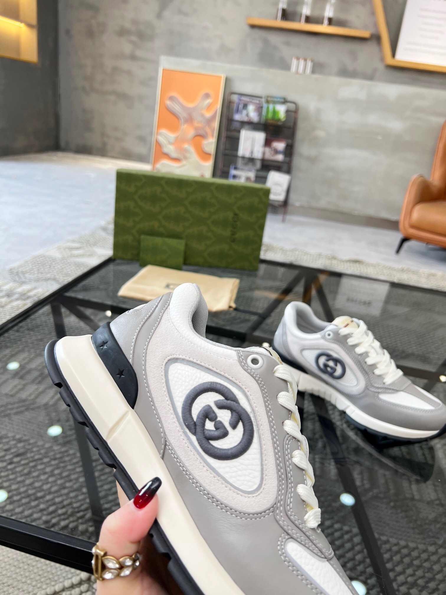 Men G*ucci Top Sneaker