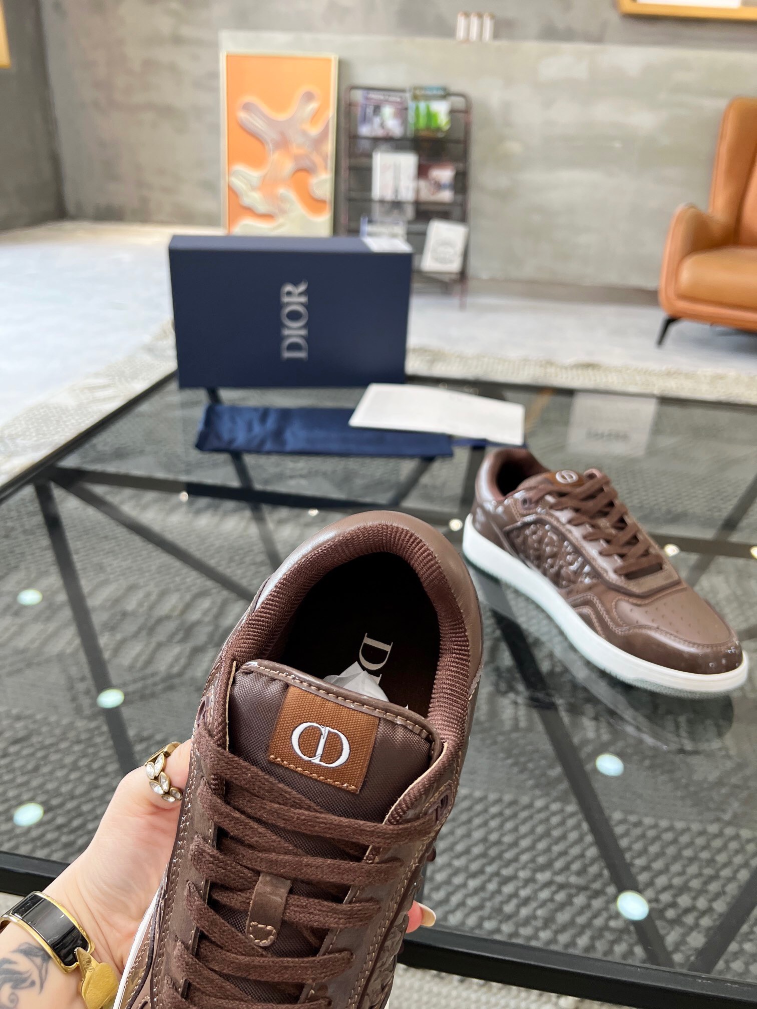 Men Women D*ior Top Sneaker