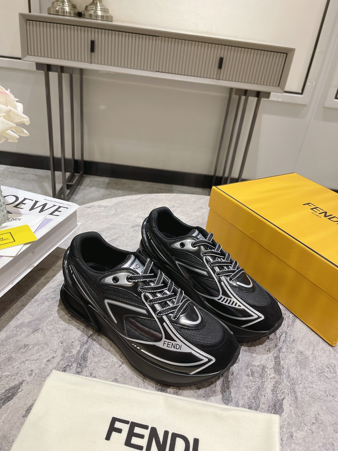 Men Women F*endi Top Sneaker