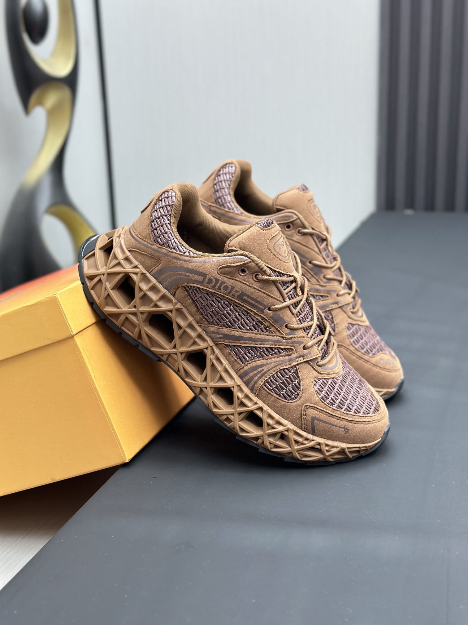 Men D*ior Top Sneaker（）