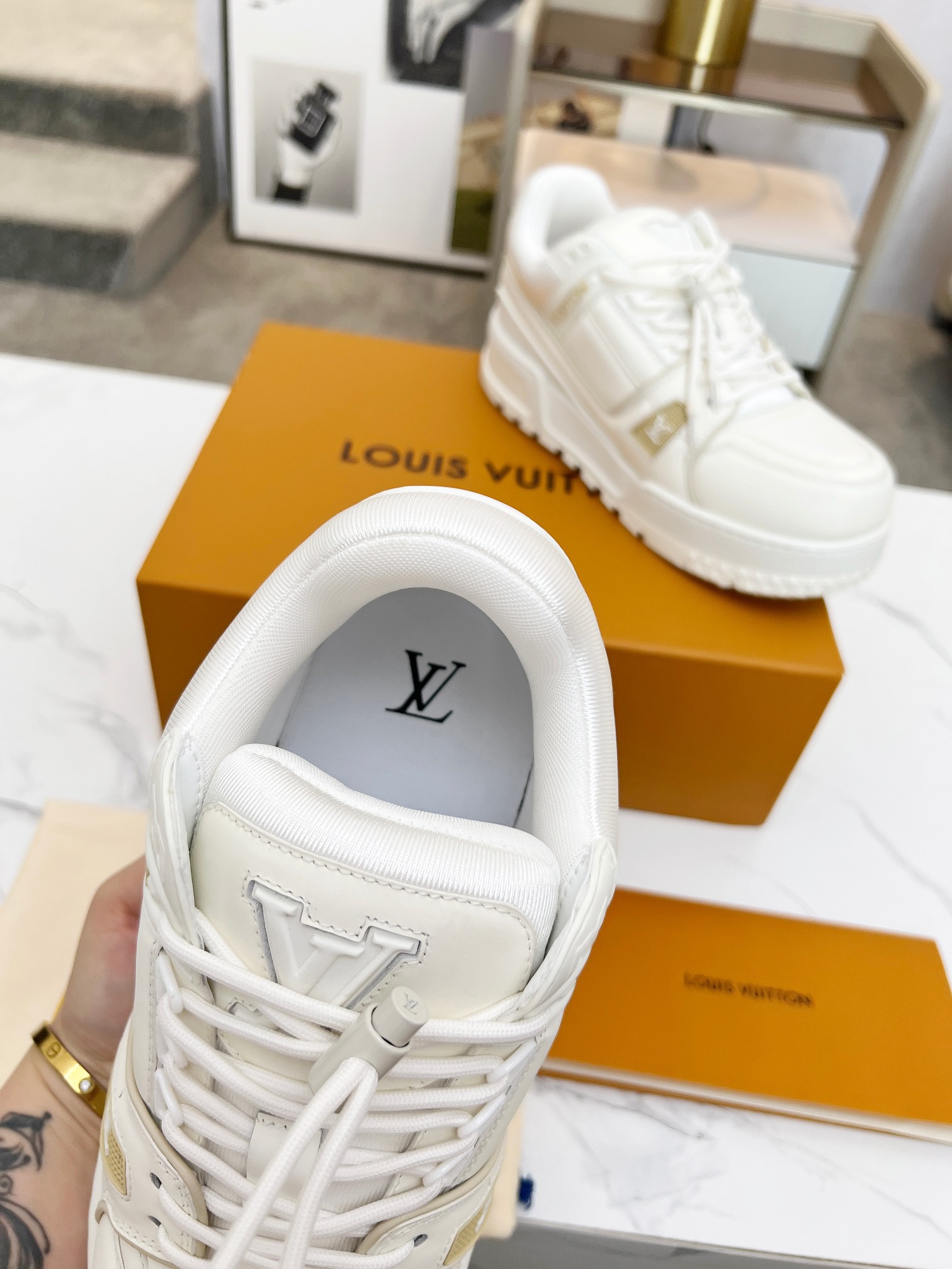 Men Women L*ouis V*uitton Top Sneaker L*V Trainer size 35-46