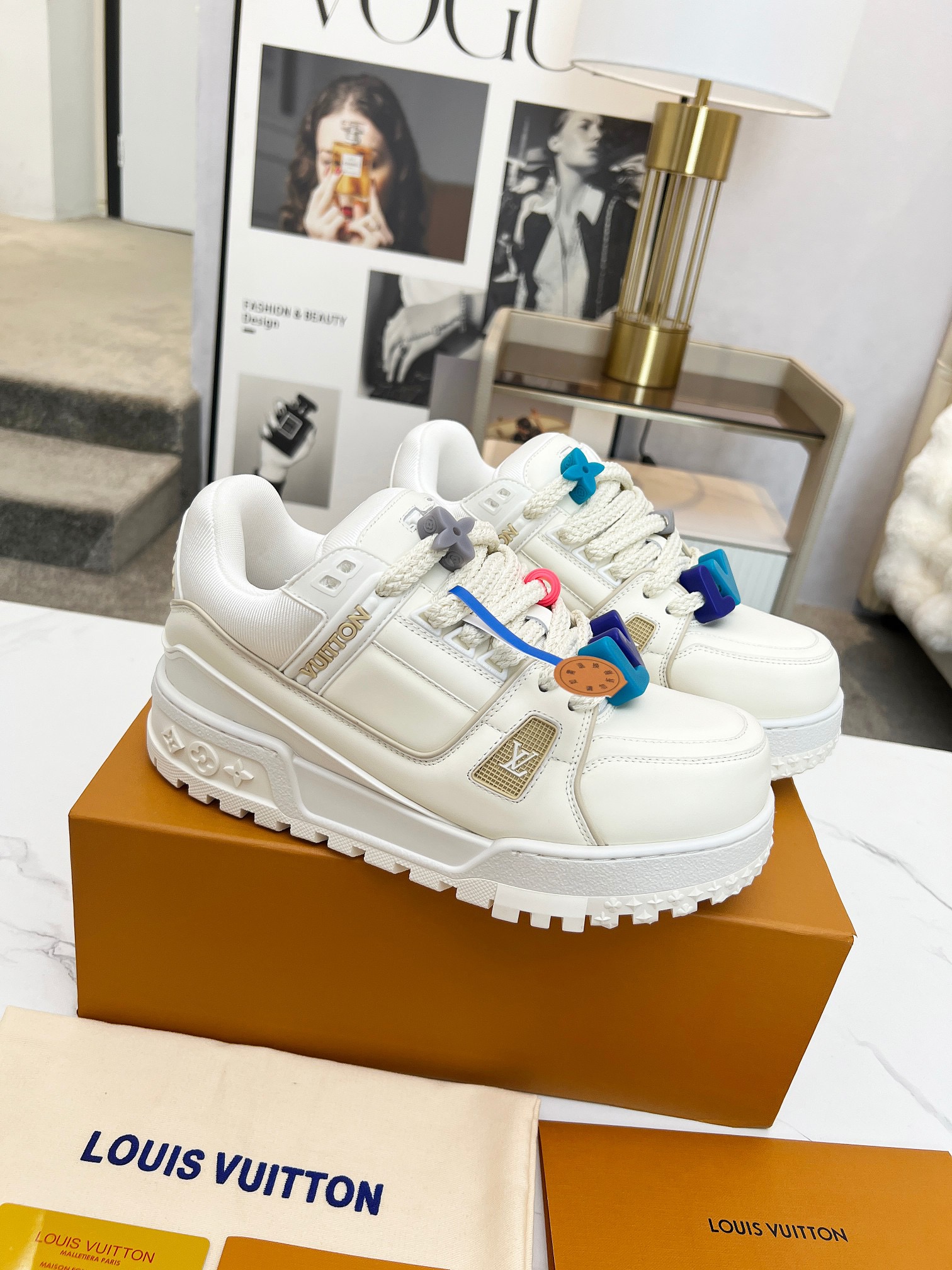 Men Women L*ouis V*uitton Top Sneaker L*V Trainer size 35-46