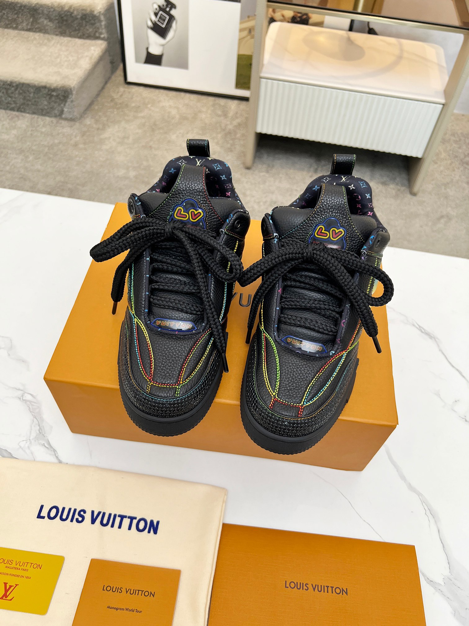 Men Women L*ouis V*uitton Top Sneaker L*V Trainer size 35-46