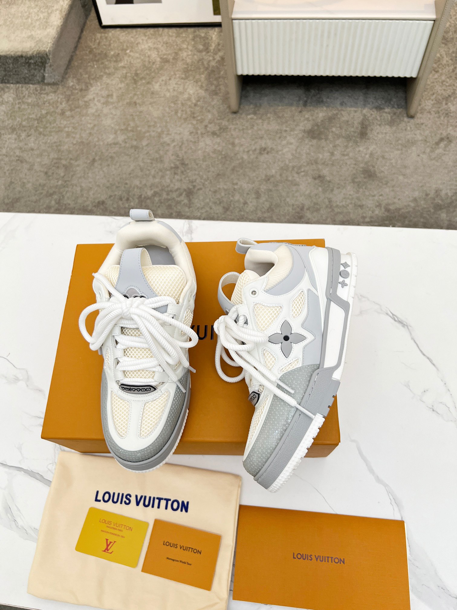 Men Women L*ouis V*uitton Top Sneaker L*V Trainer size 35-46