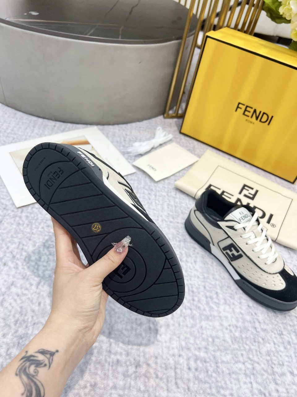 Men Women F*endi Top Sneakers size 35-46