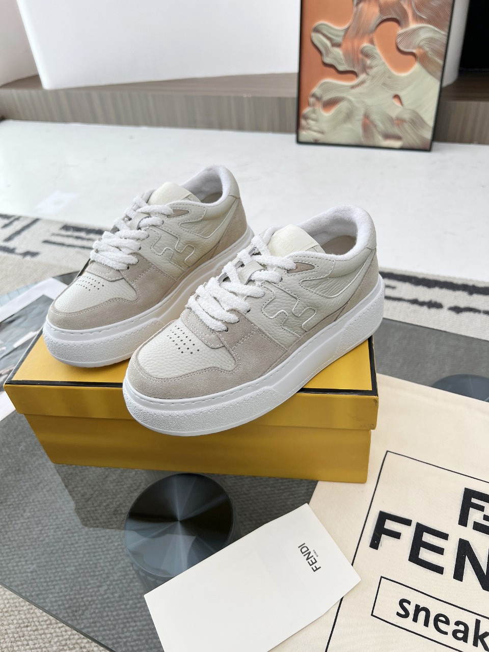 Men Women F*endi Top Sneakers size 35-46