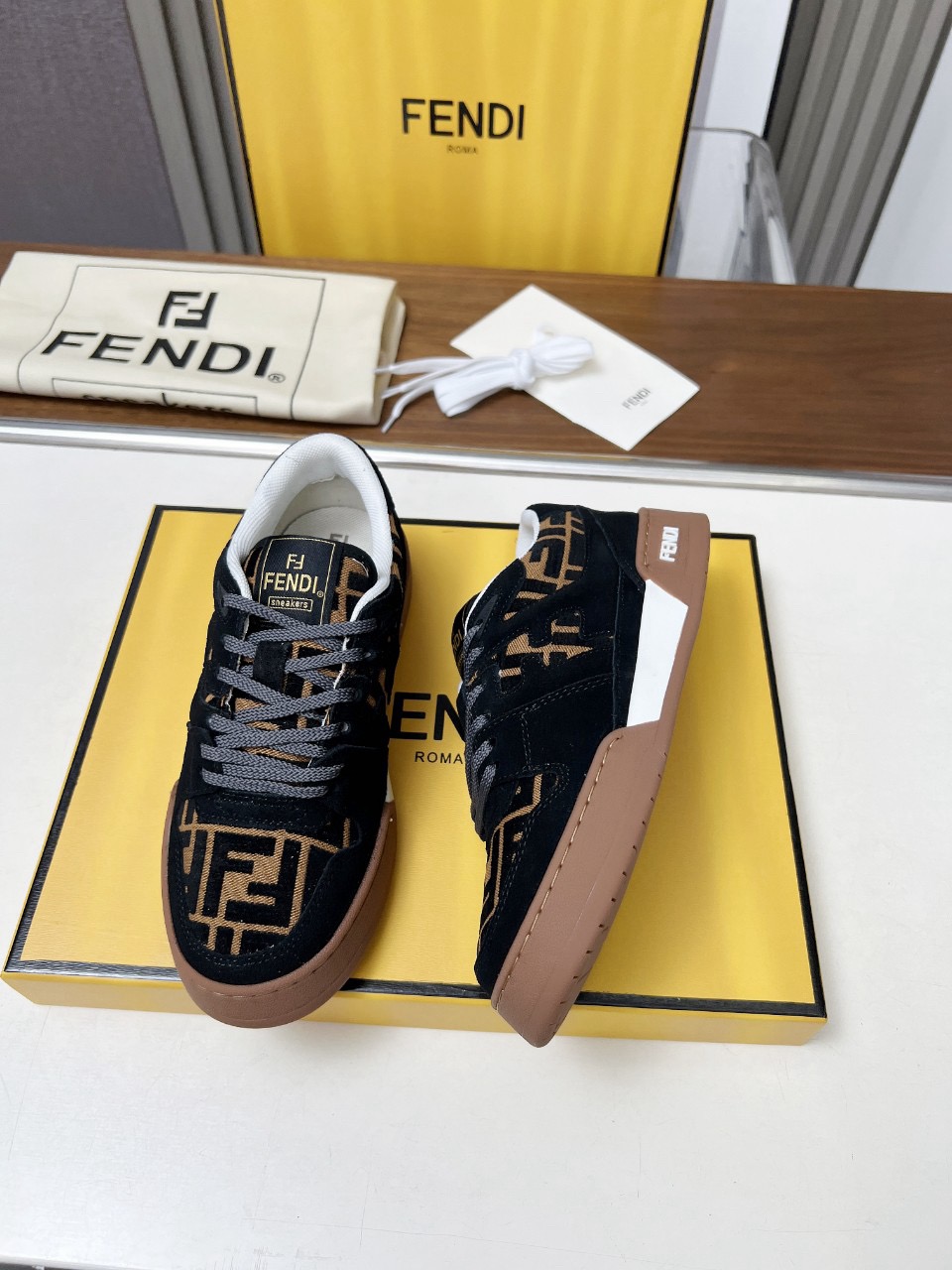 Men Women F*endi Top Sneakers size 35-46