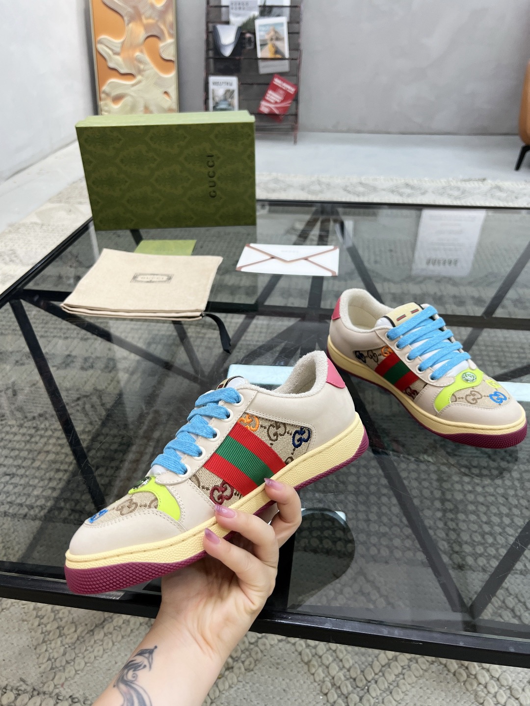 Men Women G*ucci Top quality 1:1 Sneaker size 35-46