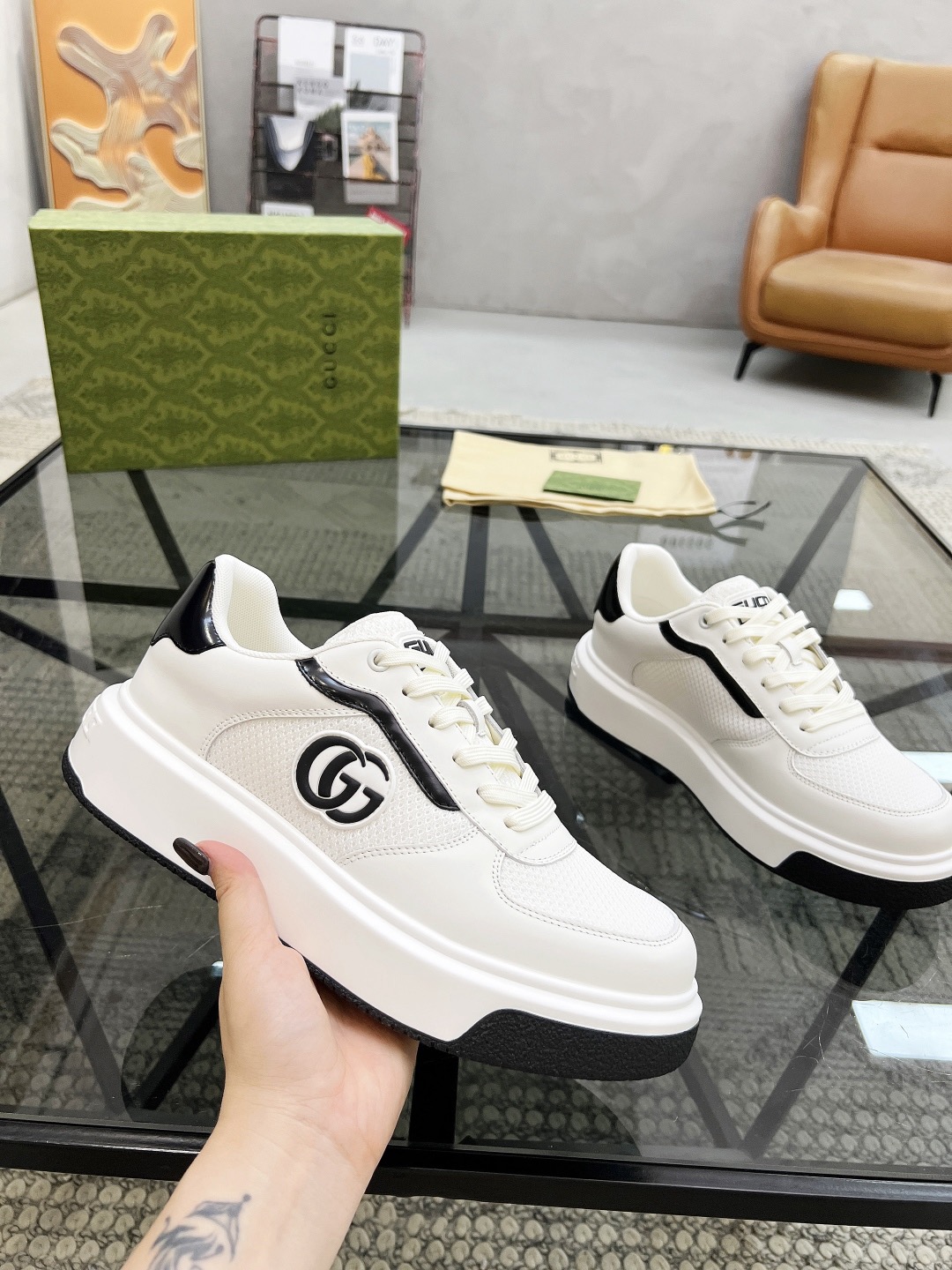 Men Women G*ucci Top quality 1:1 Sneaker size 35-46
