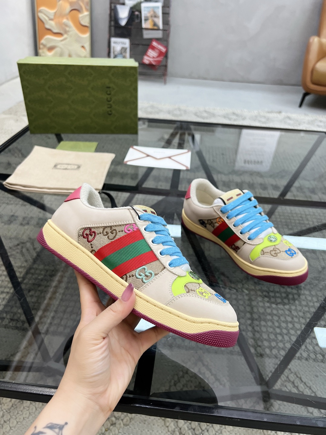 Men Women G*ucci Top quality 1:1 Sneaker size 35-46